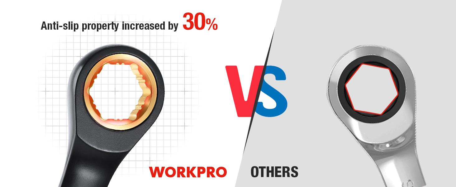 #JumpstartSale WORKPRO 9-Count Anti-Slip Ratcheting Combination Wrench Set, SAE 1/4"-3/4", 72-Tooth, Cr-V Constructed, Black Ratchet Wrenches Set with Roll Up Pouch #JumpstartSale WORKPRO 9-Count Anti-Slip Ratcheting Combination Wrench Set, SAE 1/4"-3/4", 72-Tooth, Cr-V Constructed, Black Ratchet Wrenches Set with Roll Up Pouch