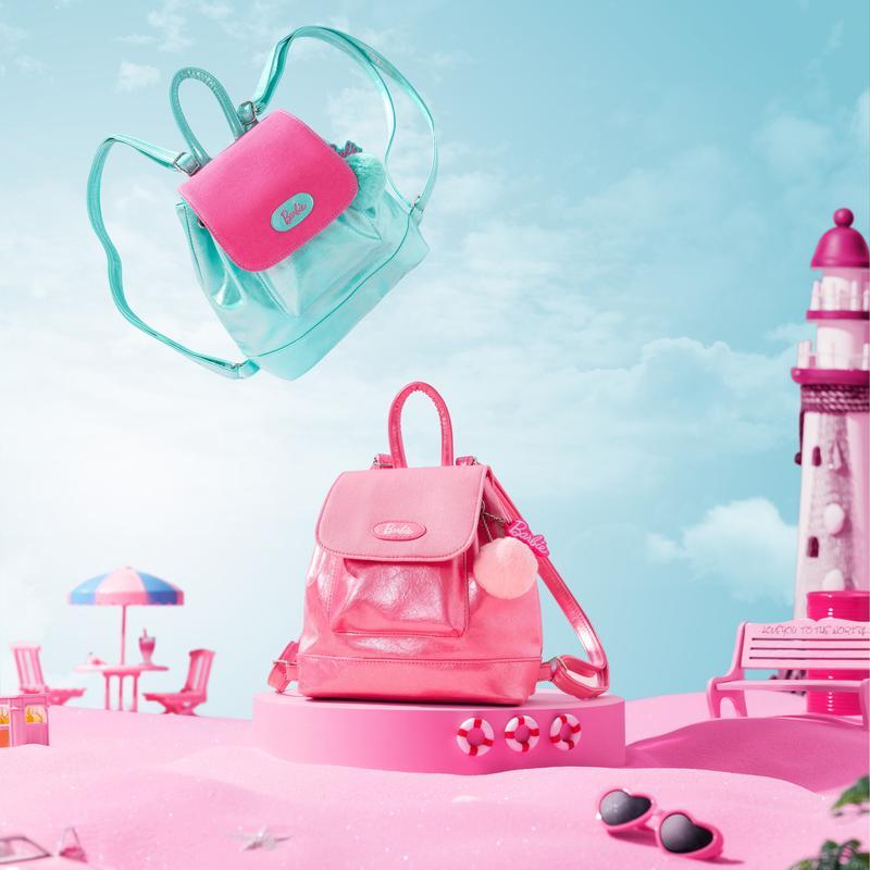 Miniso Barbie Collection Backpack - Aesthetic Pink & Green | Trendy Summer Must-Have & Back to School Essentials | New Store Special
