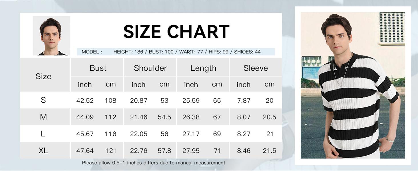 HYPESTFIT Men's Striped Casual Collar Short Sleeve SweaterRegular Fit Casual Lightweight Half Sleeve Pullover!for Summer, Fashion Men's Knitwear for Daily Wear HYPESTFIT Men's Striped Casual Collar Short Sleeve SweaterRegular Fit Casual Lightweight Half Sleeve Pullover!for Summer, Fashion Men's Knitwear for Daily Wear