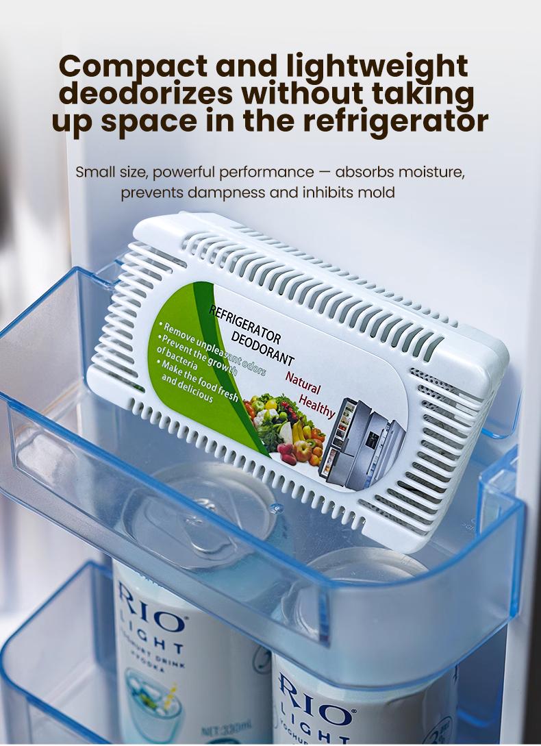 Activated Carbon Deodorizer Box - Reusable Moisture Absorber, Easy-to-Use Odor Removal Tool with Long-Lasting Preservation, Universal Fit for Camp Kitchen Storage, Fridges
