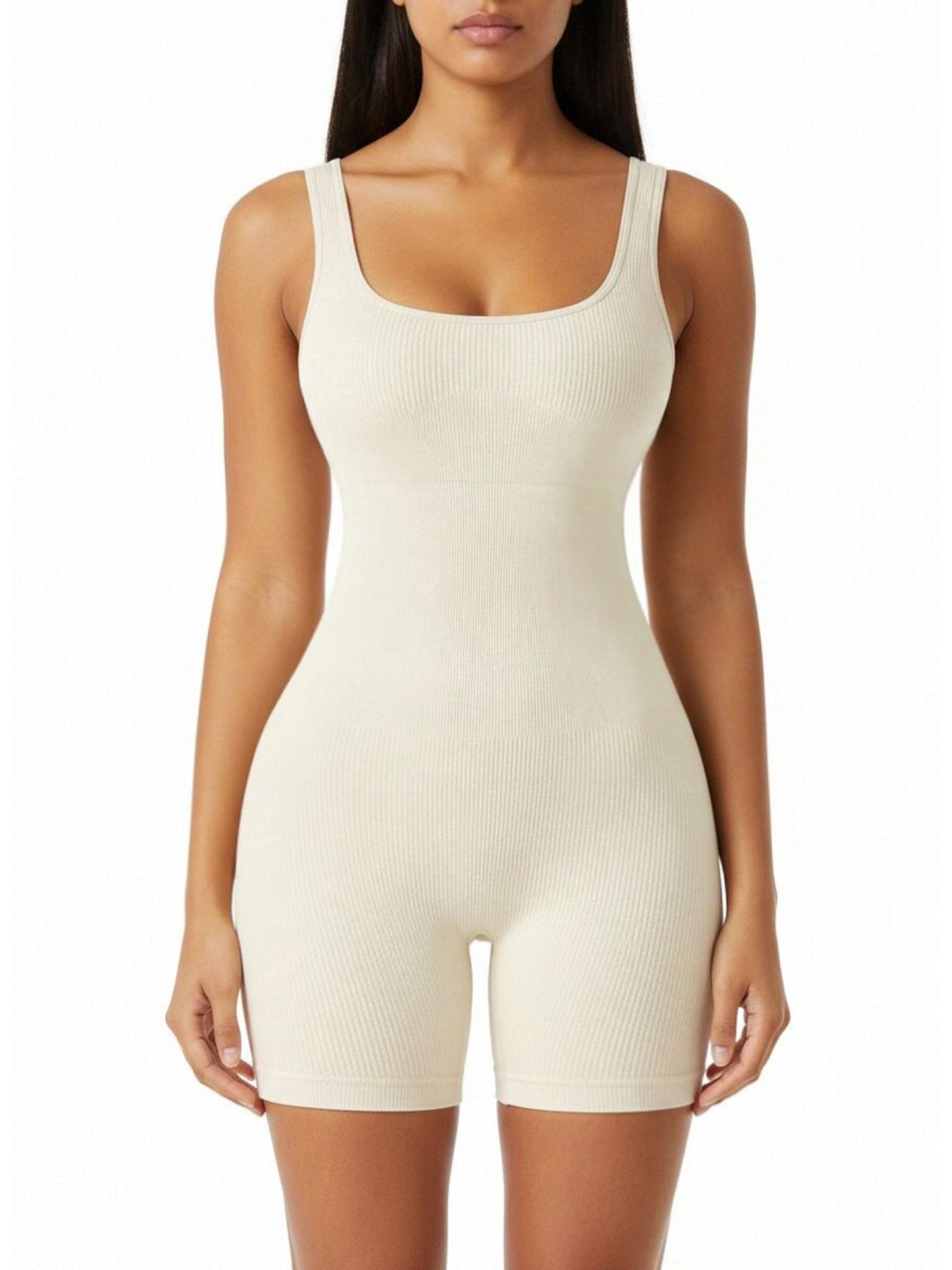 Women's High-End Body Shaping, Gym Yoga Pilates Shorts, Outdoor Running Tennis, All Seasons, Multiple Colors Available, Yoga Jumpsuits, Sporty Comfy Jumpsuit