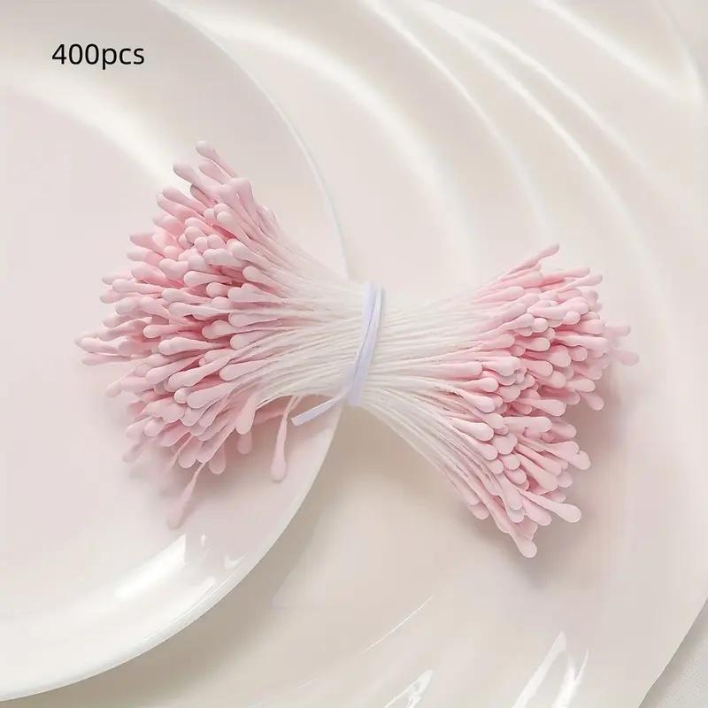 400 Multicolor Polyester Artificial Flower Stems, Soft Touch Handmade Bouquet Decorations, DIY Floral Arrangements, Home Decoration, Weddings, Parties