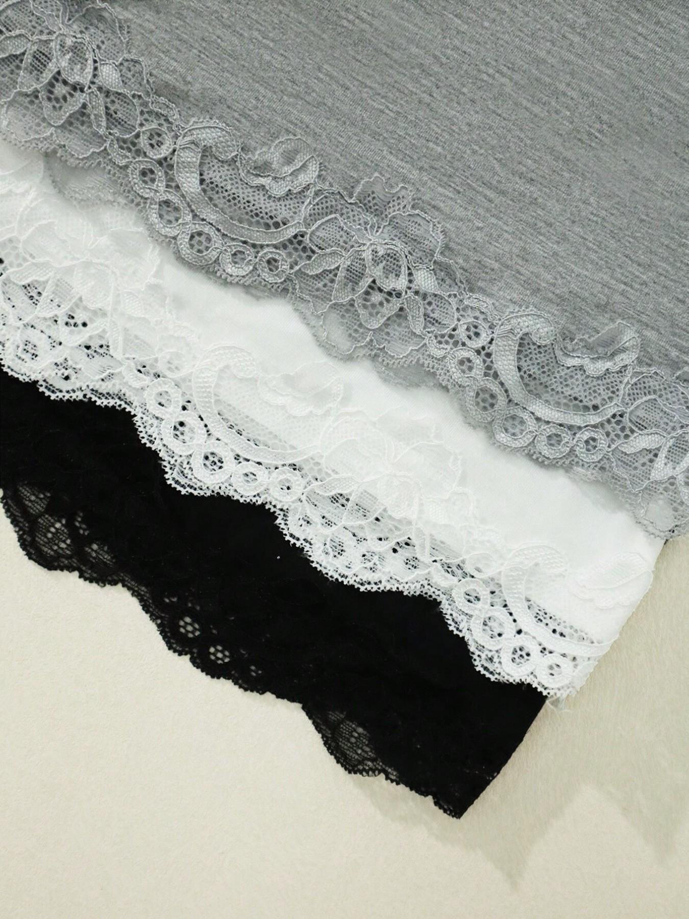 Elegant Summer Strapless Top with Lace Trim, Slim-Fitting Sleeveless Shirt, Casual Home Wear, Reversible Women's Clothing Set