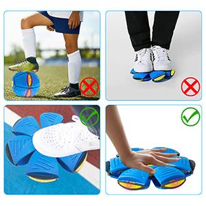 4PCS (Random colors) Magic Ball Toy with Lights, UFO Portable Flying Saucer Toys Stomp Magic Ball Childrens Toy, Magic UFO Ball, Creative Decompression Ball Toy for Kids Boys and Girls Outdoor Gift