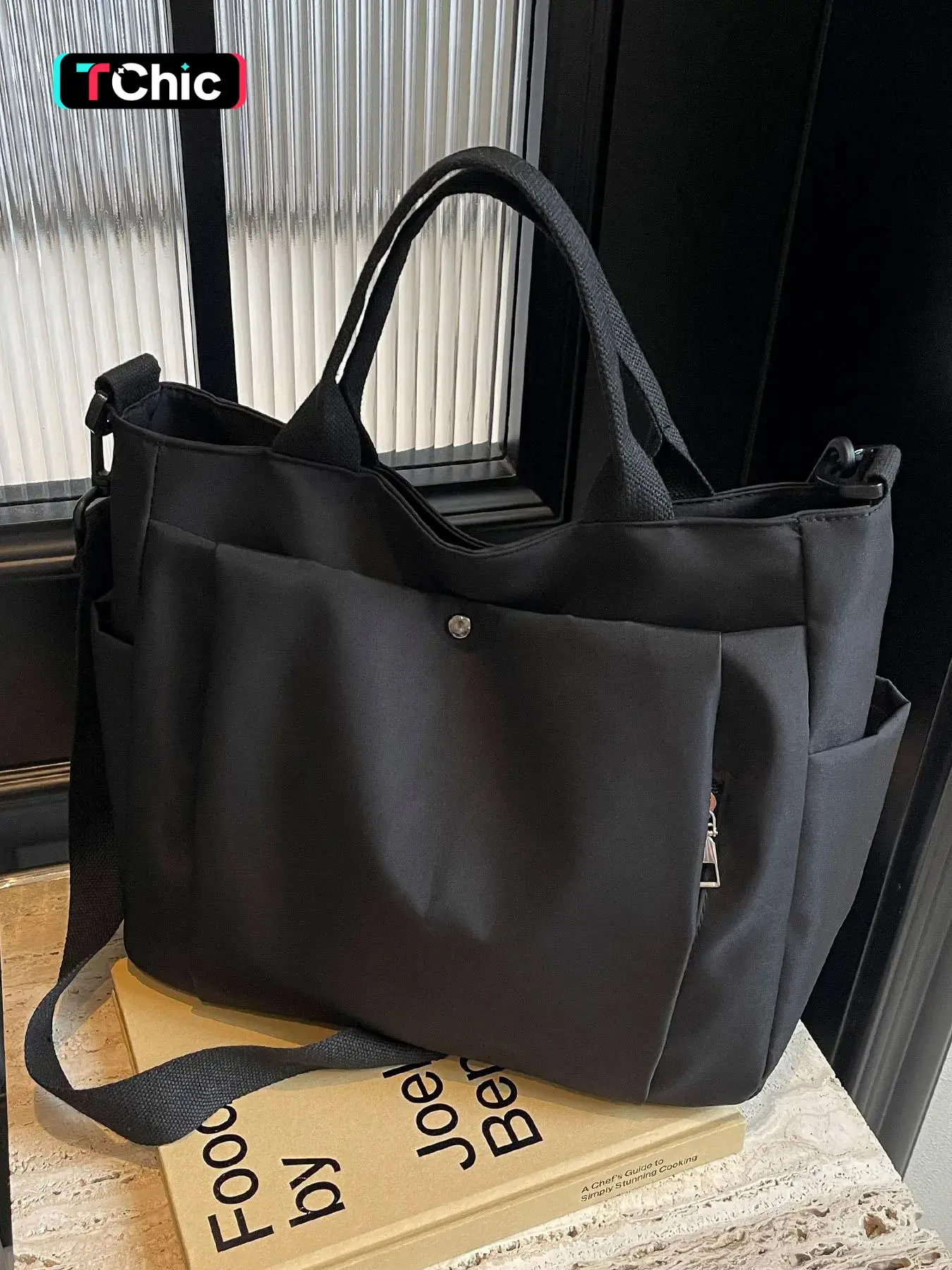 Women's Solid Color Tote Bag, Fashionable Large Capacity Shoulder Bag for Work & Daily Used, Casual Commuter Bag, Casual Trendy Versatile High-quality Daily Commuting Bag, Stylish Versatile Bag, Fashion Bags