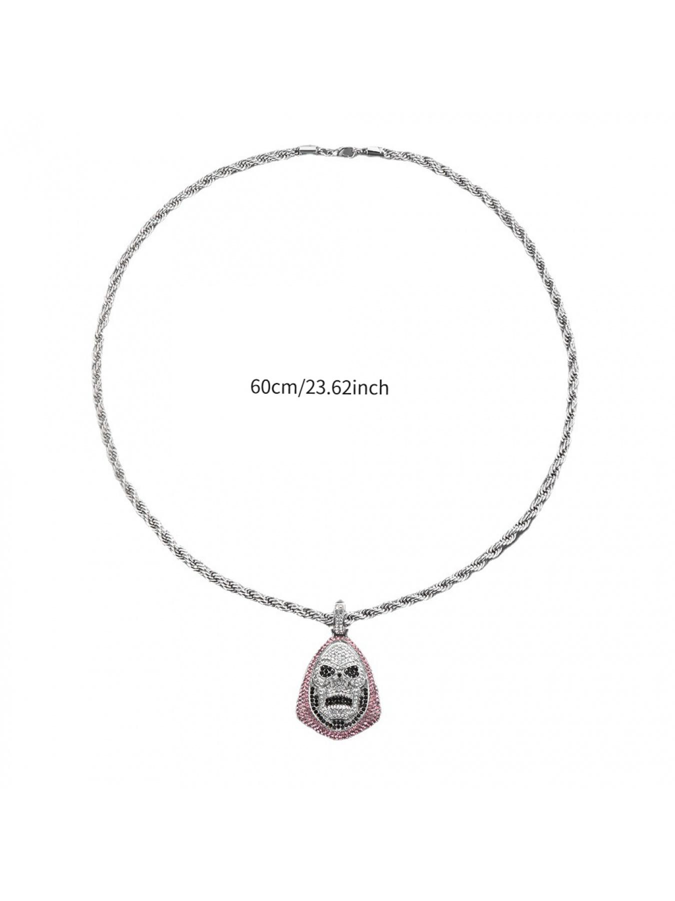 New European and American Hip Hop Skull Pendant High-Quality Necklace for Men and Women Couples