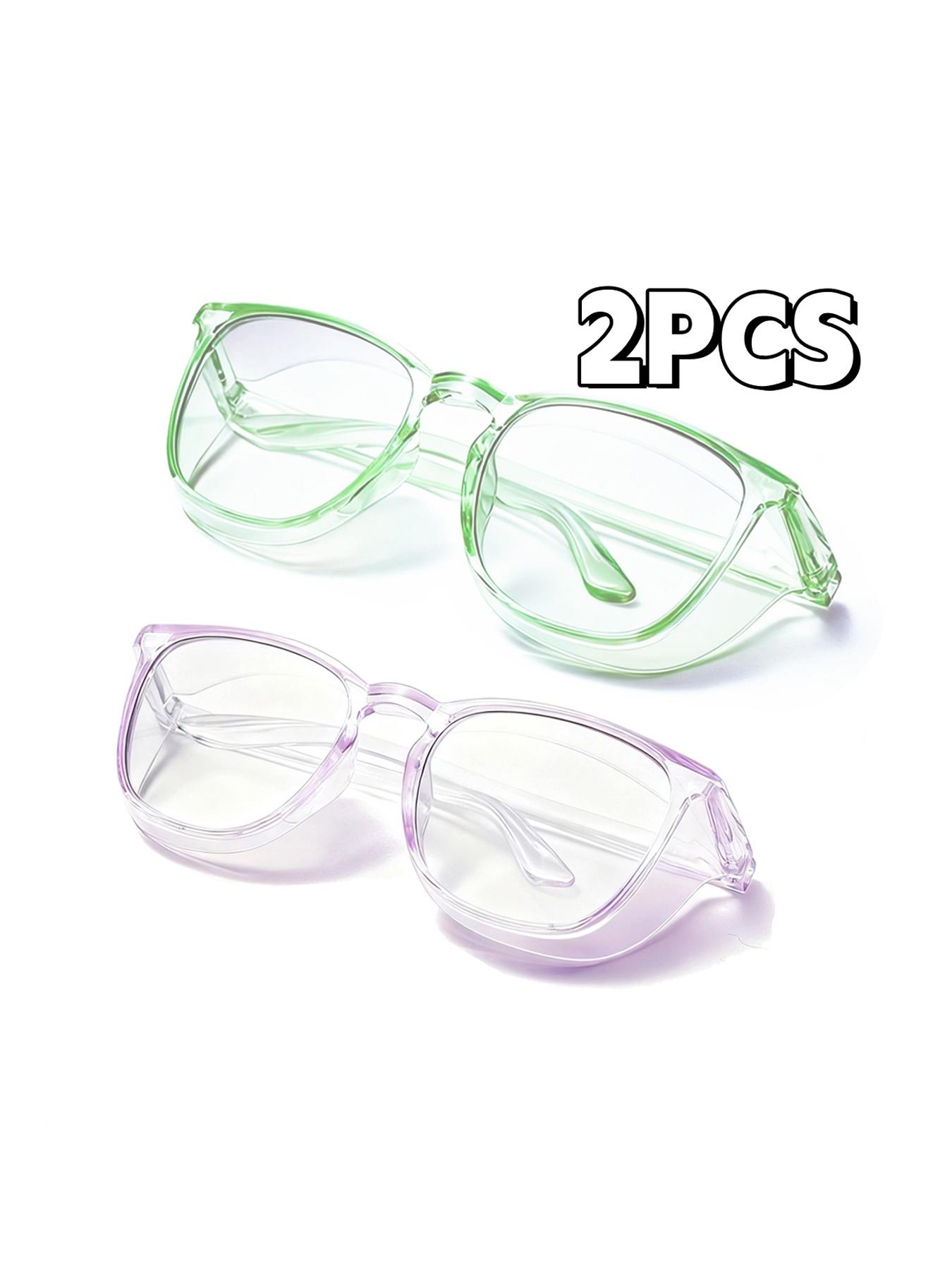 Casual Full Rim Eyeglasses for Women & Men, 2 Pairs Fashion Eyeglasses for Work, Daily Clothing Decor, for Student Daily