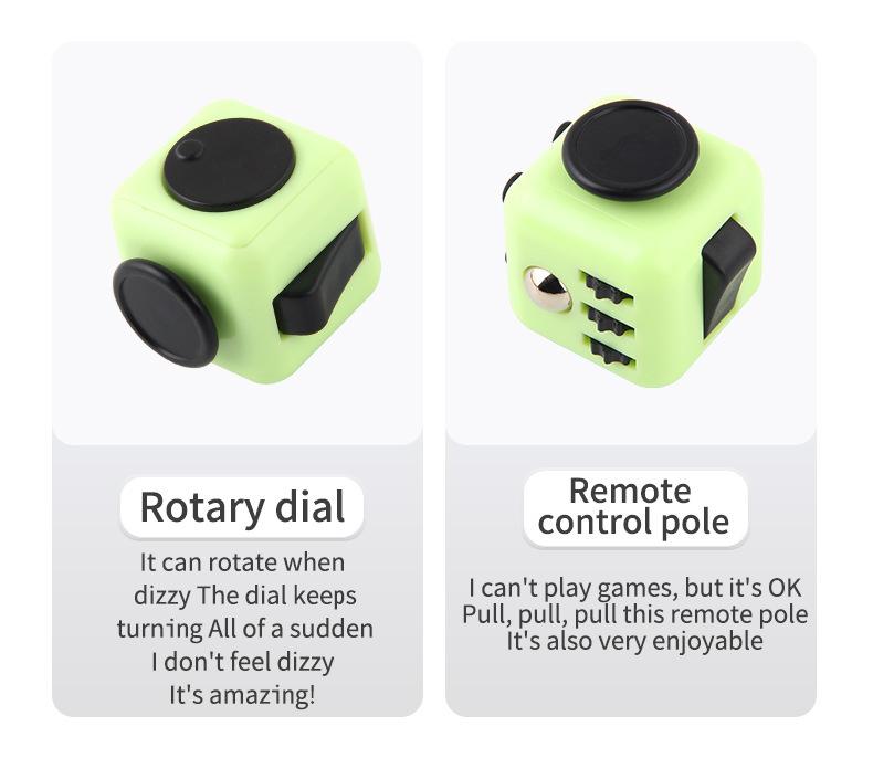 6-Side Fidget Cube Stress Relief Infinity Cube Dice Toy for Adults
