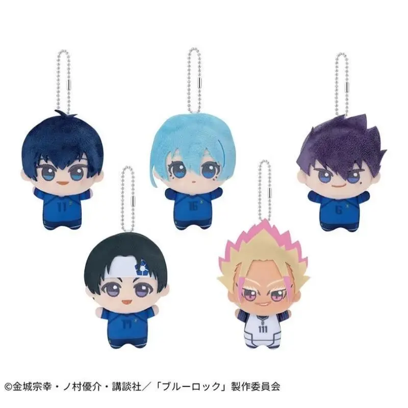2026 New hot item  10cm Blue Lock Hiori Isagi Yoichi Nagi Seishiro Mikage Plush Doll Fluffy Maumet Plush Pendant Puppet Keychain Key Charm Gift