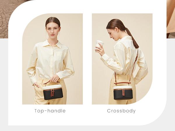 LOVEVOOK Multi-Functional Crossbody Bag for Women -  Convertible to Shoulder Bag or Handheld Purse, Stylish Vegan Leather Tote Bag, Giftable Women's Fashion Bag