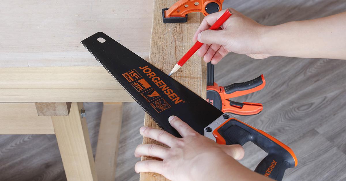 #JumpstartSale JORGENSEN 15” Hand Saw, Black Coated Coarse Handsaw 8TPI for Wood Cutting, Ergonomic Non-Slip Aluminum Handle for Sawing, Trimming, Gardening, Pruning, PVC