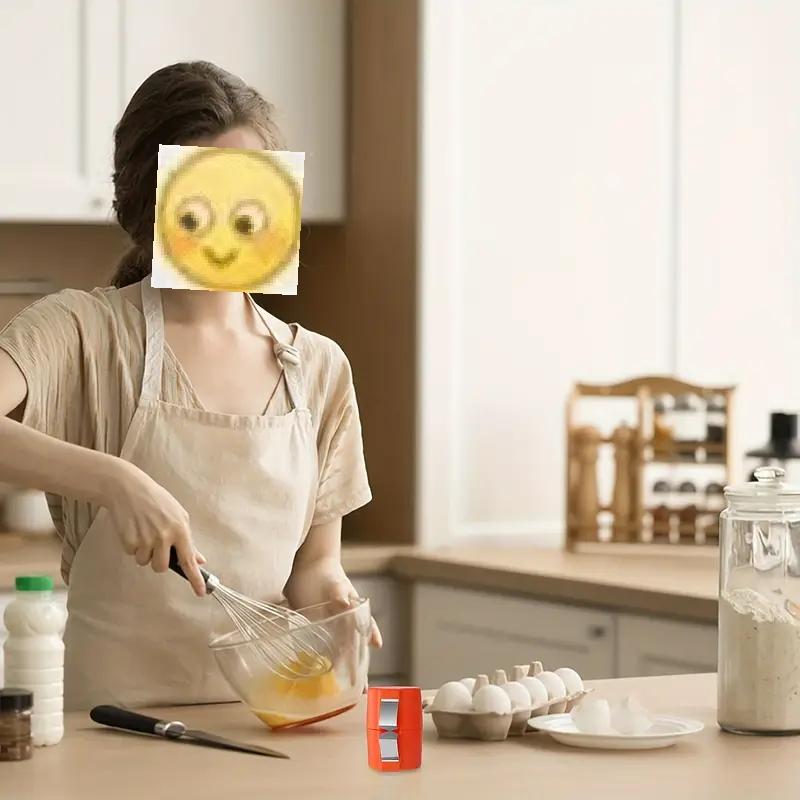 Egg Shell Opener, Egg Separator, Handheld Egg Beater, Multi-Functional Egg Cutter, Kitchen Gadget for Hard Boiled Eggs, Baking Tools, Utensils