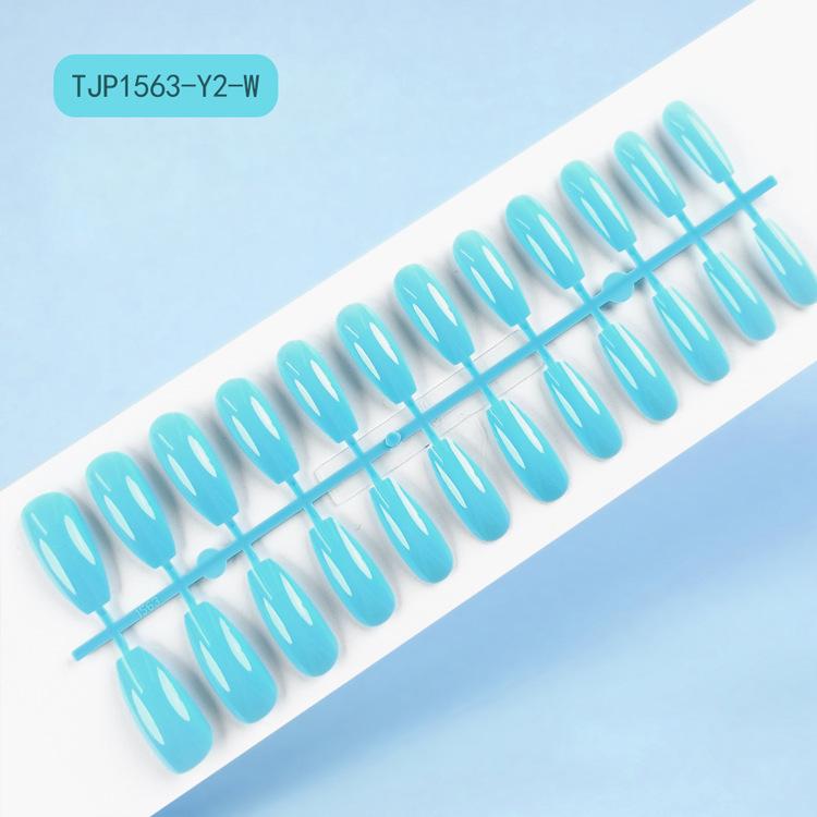 Extra-long trapezoidal fake nail patches, uncoated UV nail tips, 24-piece set of solid color press-on nails, Red Press on Nails Glossy Almond Shape Fake Nails Valentines Day Nails for Women