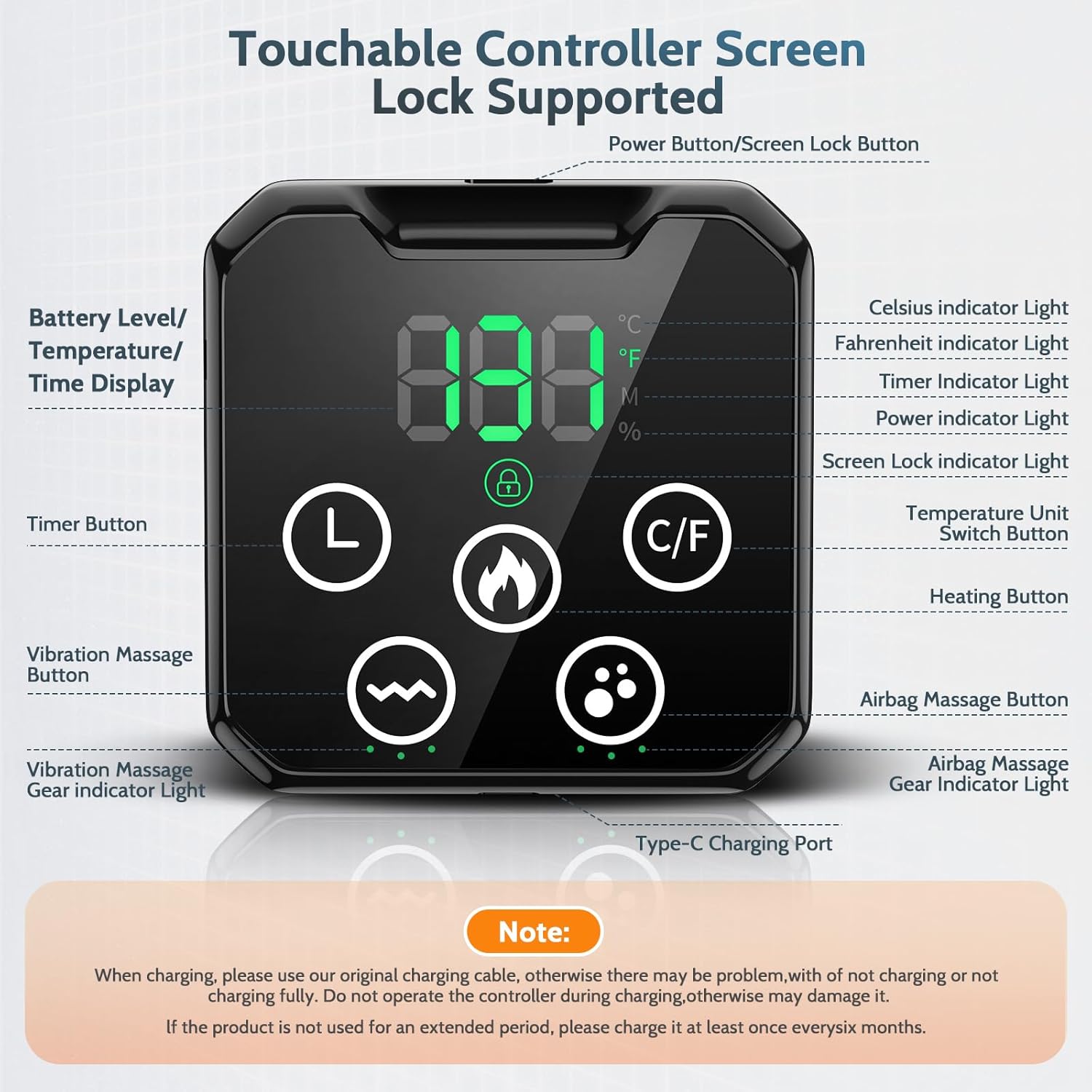 Airbags Compression Waist Back Massager, Heated Vibration Lumbar-Back Support Belt, Cordless Lower Back Relax, Combined Massagers, Chrismas Gift for Men & Women