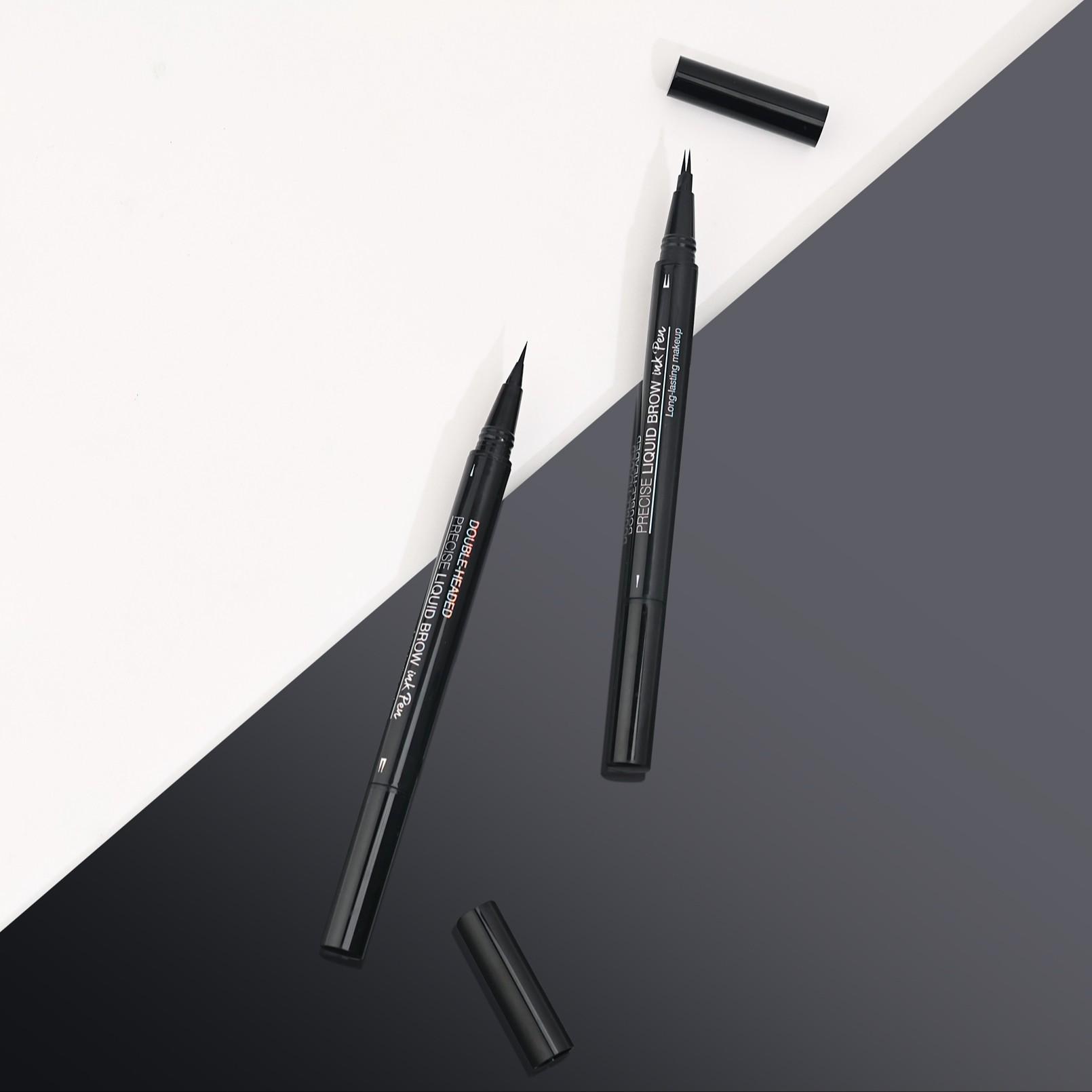 Waterproof Sweat-Proof Smudge-Free Eyebrow Pencil, Liquid Dual-Ended 2-In-1, Long-Lasting Color Lock, Perfect Gift