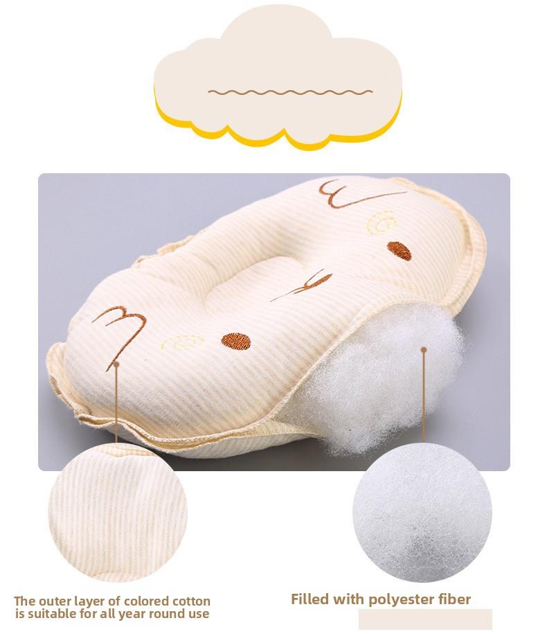 Soft Organic Cotton Baby Pillow for Newborn Comfort