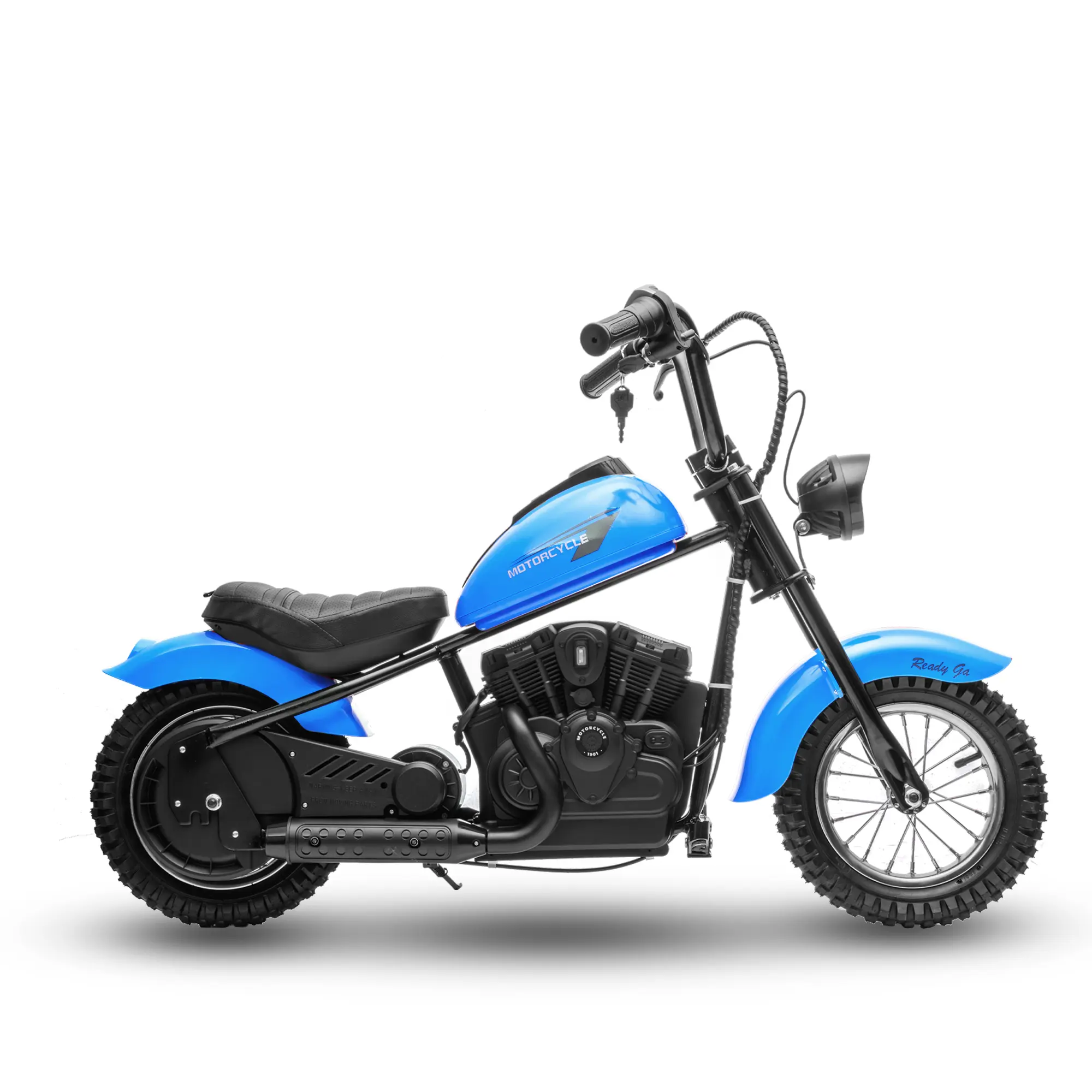 Garvee 24V Kids Electric Dirt Bike Motorcycle, 250W 2-Speed Ride-On Motorbike, Up to 14 MPH, 60-Min Runtime, LED Lights, Leather Seat, Rear Brake - Pink