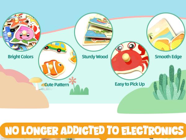 edutree 6pcs Wooden Peg Puzzles for Toddlers 1 2 3 4, 6 Pack Educational Peg Puzzles Montessori Toys, Learning Puzzles for Kids Girs Boys with Alphabet Number Animal Vehicle Shape, Halloween gift edutree 6pcs Wooden Peg Puzzles for Toddlers 1 2 3 4, 6 Pack Educational Peg Puzzles Montessori Toys, Learning Puzzles for Kids Girs Boys with Alphabet Number Animal Vehicle Shape, Halloween gift