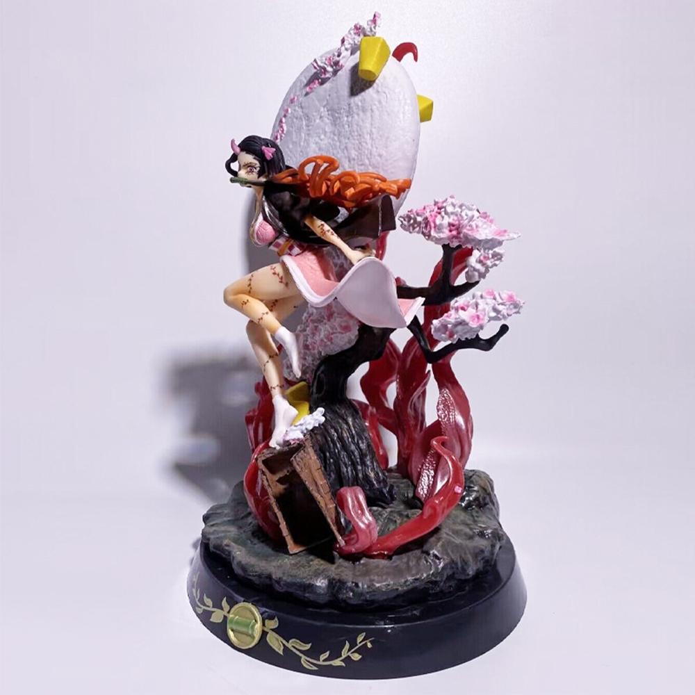 One Piece Demon Slayer Kimetsu no Yaiba Nezuko Kamado Figure, The Ultimate Anime Collectible，Nezuko Kamado Blood Demon Art Statue, Desktop Statue! Best Gift for Demon Slayer Lovers，Perfect Desk Decor for Otakus