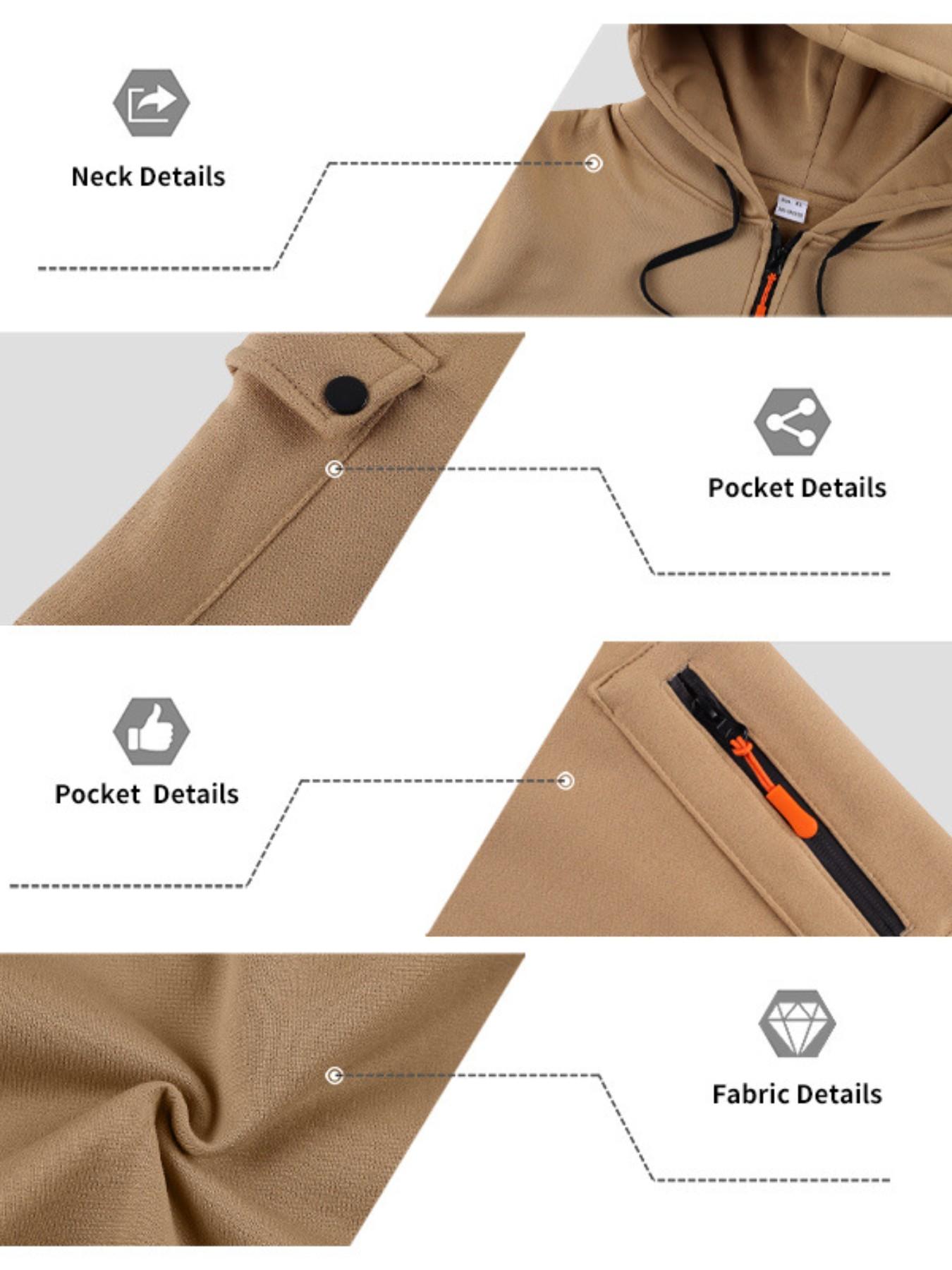 Men's Fall Winter Hooded Sweatshirt, Sporty Fitted Plaid Letter Print, Heavyweight Fleece Pullover, Casual Sports Outerwear