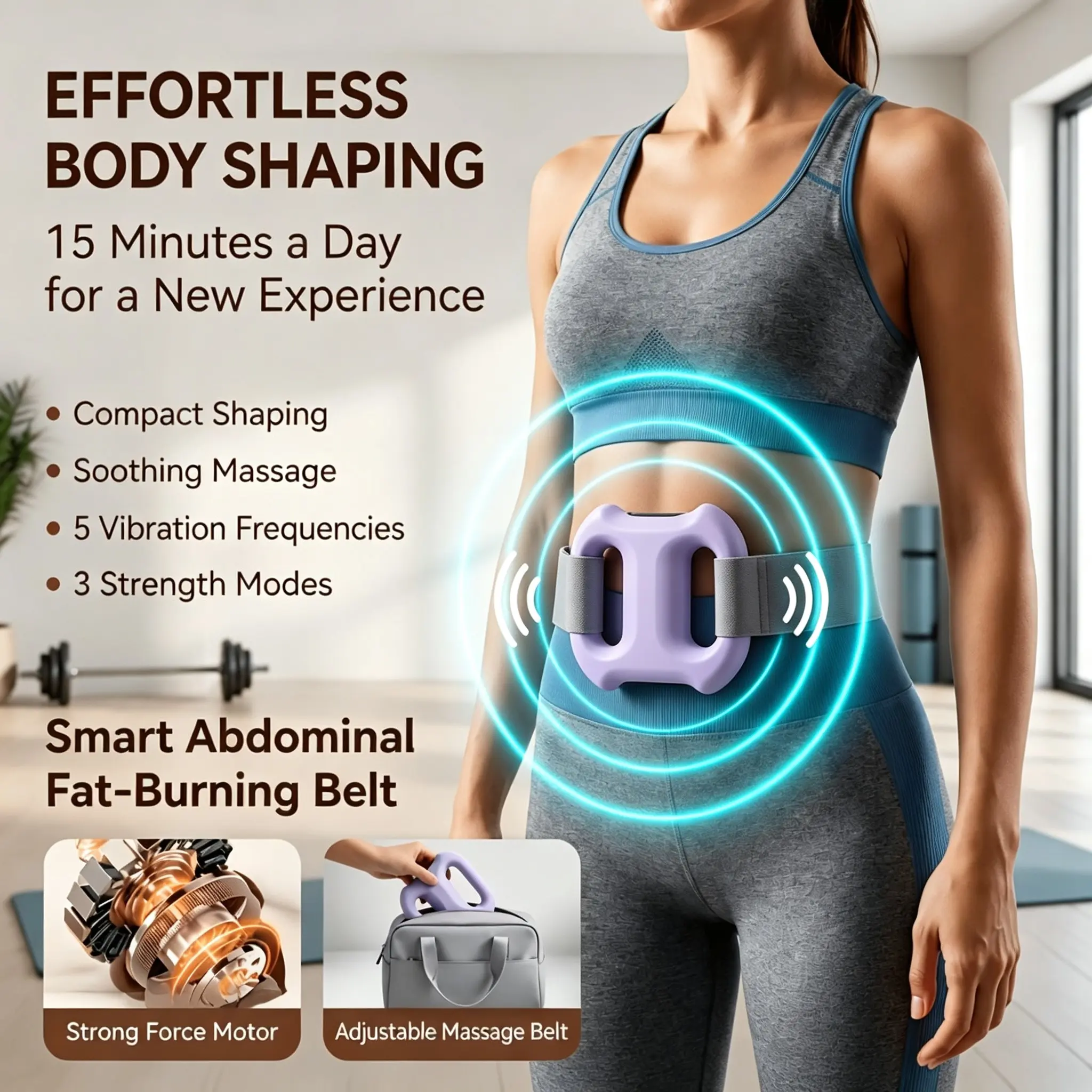 3 Mode 5 Level Intensity Dual Ring Fascia Gun, Includes Strap, Ideal for Muscle Recovery, Portable Massage Tool, Perfect for Athletes, Fascia Release Tools