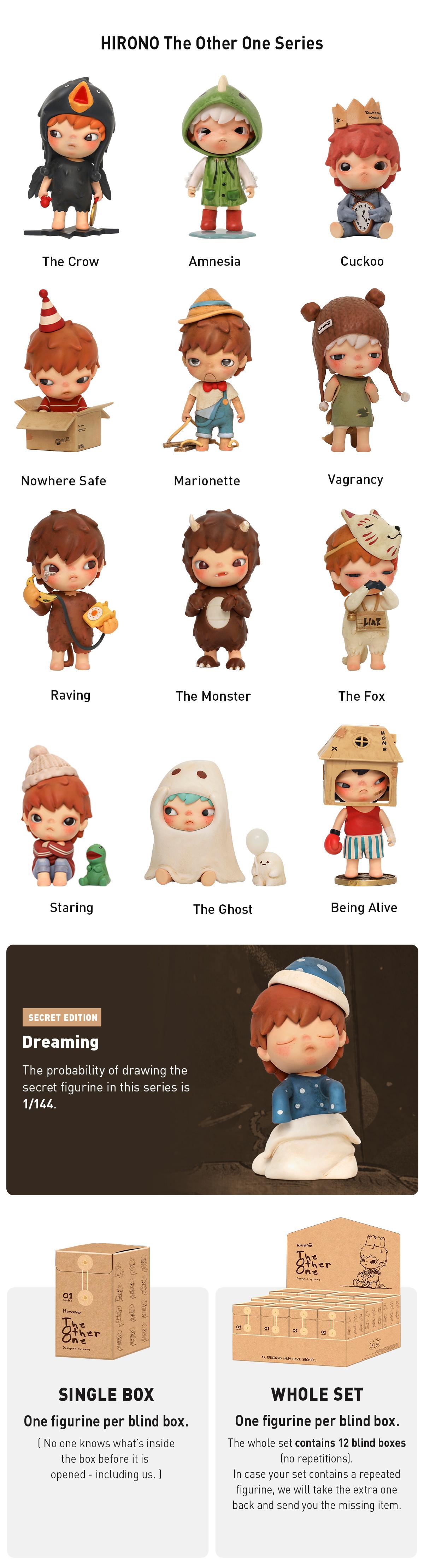 [POP NOW] POP MART HIRONO The Other One Series, Blind Box, Mystery Box LABUBU Fun Toy