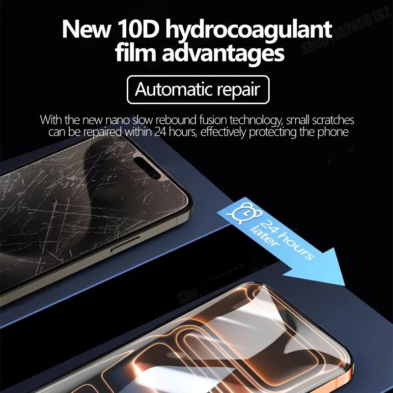 3 pack HD Hydrogel Soft Screen Protector for iPhone 17 Air/16e/17/16/15/14/13/12/11 Pro/Pro Max/Plus/XR/XS Max/X,Full-Screen Protection,Protective,High Transparency,Touch Sensitive,Anti-Scratch,Fingerprint Unlock Compatible,Easy to Install,non glass