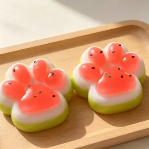 1/2-pcs Watermelon Cat Paw Stress Relief Toy, Super Soft and Sticky, Perfect Gift for Graduation, Birthdays, Father's Day, Mother's Day,cat paw,cat logic,cat freeze,cat pfp theory,needoh sugar skull cat,cats queueing,wusy9cat,cat snot,tutu cat,shadowcats