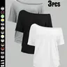 Women's Solid Color Tee, Casual Basic Short Sleeve T-shirt for Daily Wear, Ladies Clothes for All Seasons Top