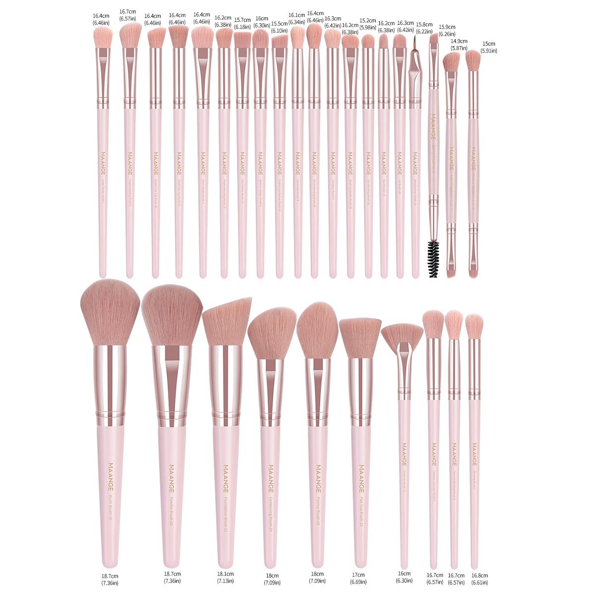 MAANGE Makeup Brush Set, 27/49pcs/set Makeup Tool Set Including Soft Brushes, Beauty Sponges, Powder Puffs, Brush Cleaner Mat, Bag and, Multifunctional Makeup Kit for Beginners, with Makeup Travel Bag