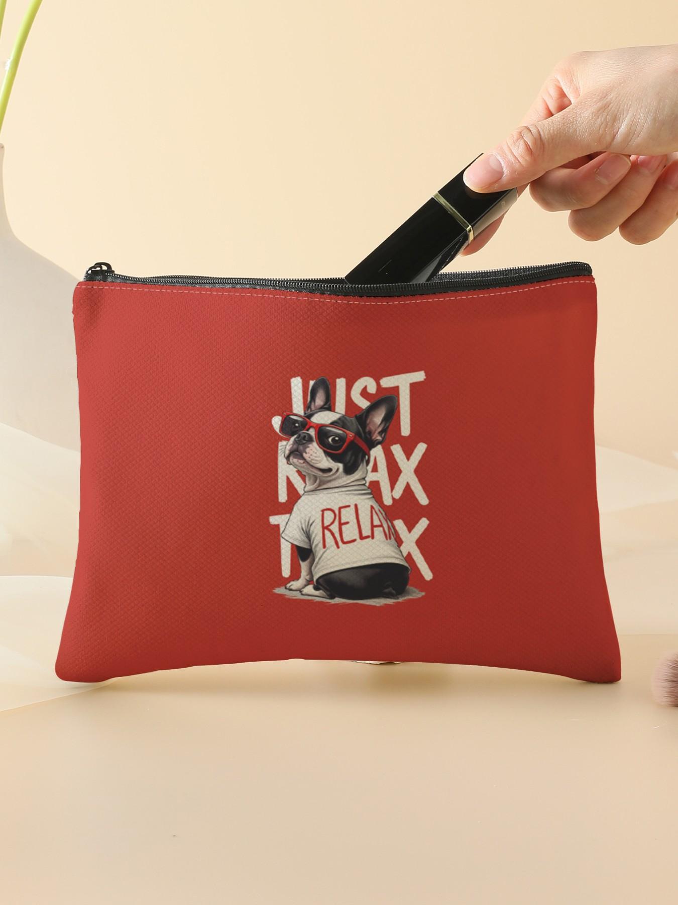 Dog Snack Bag for Travel, Organize Cosmetics and Emergency Snacks, Ideal Gift for Friends and Sisters, Fashionable Travel Storage Bag
