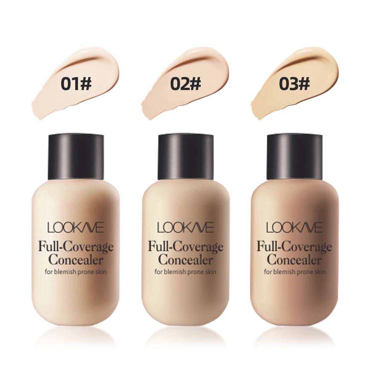 Lightweight and Compact Mini Liquid Concealer - High Coverage To Conceal Blemishes, Dark Circles, and Imperfections, Travel-sized.