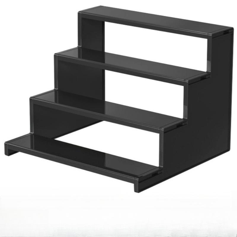 4 Tier Black Display Stand for Cologne,Perfume,Figures, Cupcake, Dessert, Spice, Fragrance, Countertop, Vanity, Dresser, Cabinet Use Racks Set Organizer