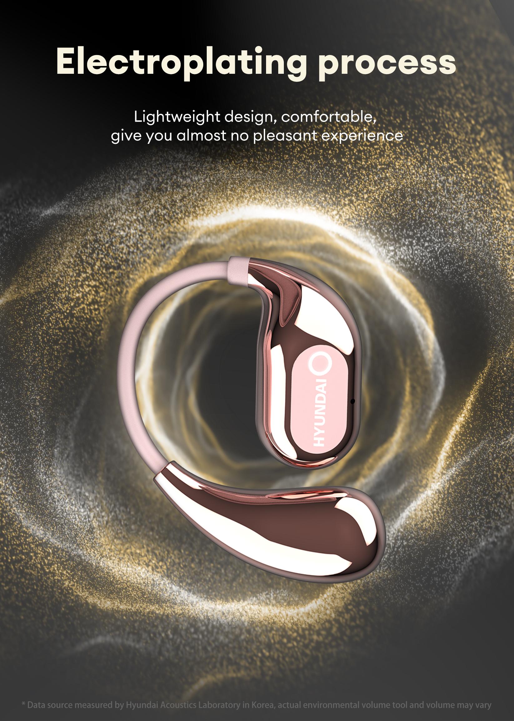 HYUNDAI HY Q18 PRO Electronic Earbud Bluetooth Headset with Full Color Touch Screen, Audio Wireless Headphones for Music & Phone Calls