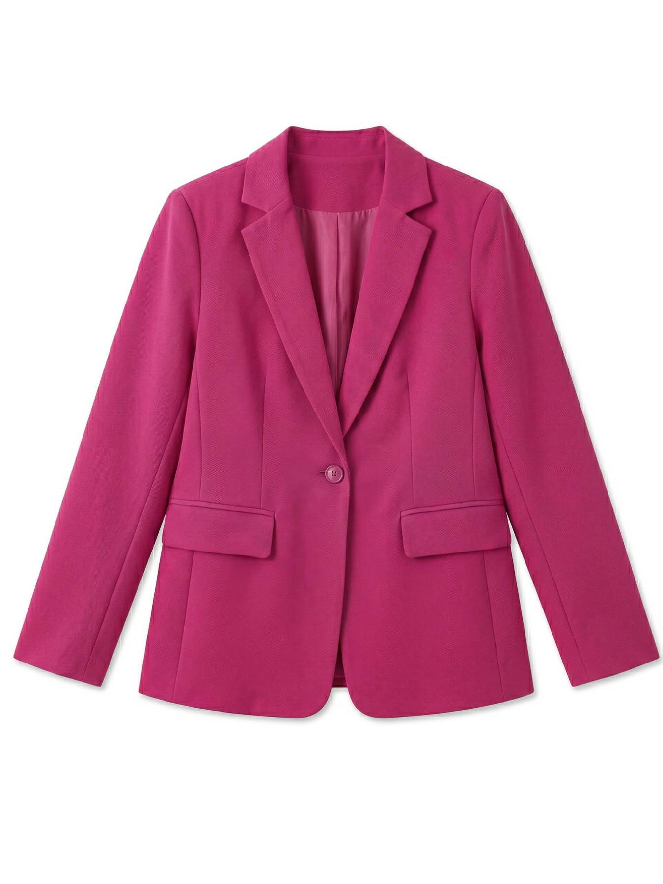 Women's Casual Loose-Fitting Business Style Jacket, Spring 2026 Fashionable Daily Wear Outerwear, Comfortable & Stylish Design