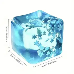 NEW 5CM Maltose Cube Stress Squeeze Toy D ecompression Small Ice Cubes Anti Stress Slow Rebound Colorful Squeeze TPR Block
