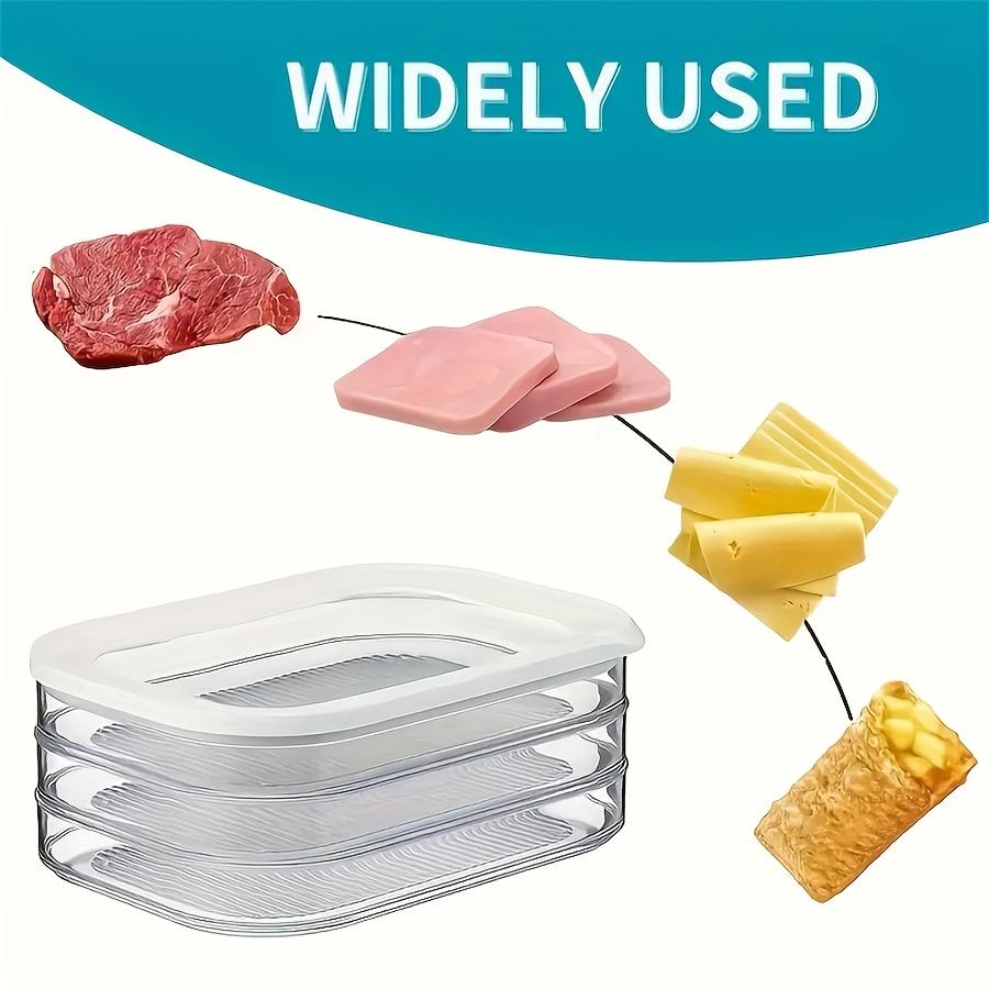 Stackable Food Storage Containers, Refrigerator Organizer, Fridge Storage Container, Meat Preservation Box, Leak-Proof Sealed Design, Reusable, Space-Saving