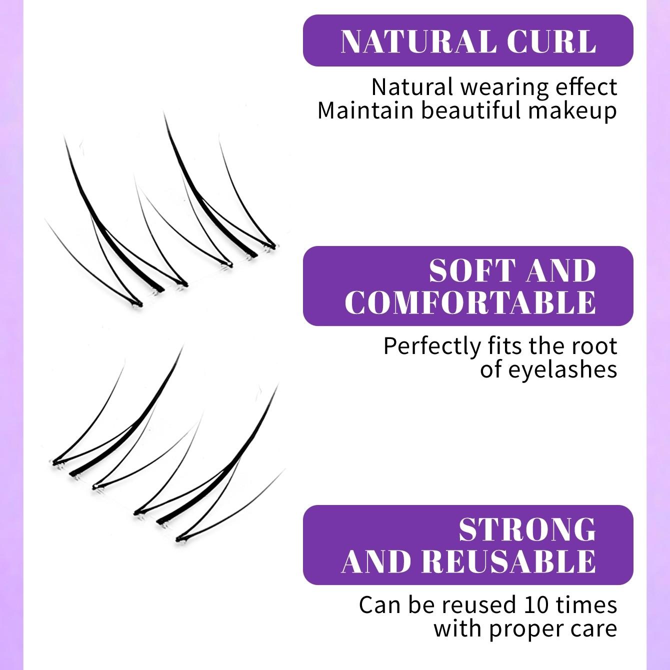 120 Pcs Small Fire Style Lower Lashes, Natural Soft, Transparent Base, Easy to Wear, 4-6mm Length, C Curl, for Daily Use, Role Play, DIY Eye Decoration