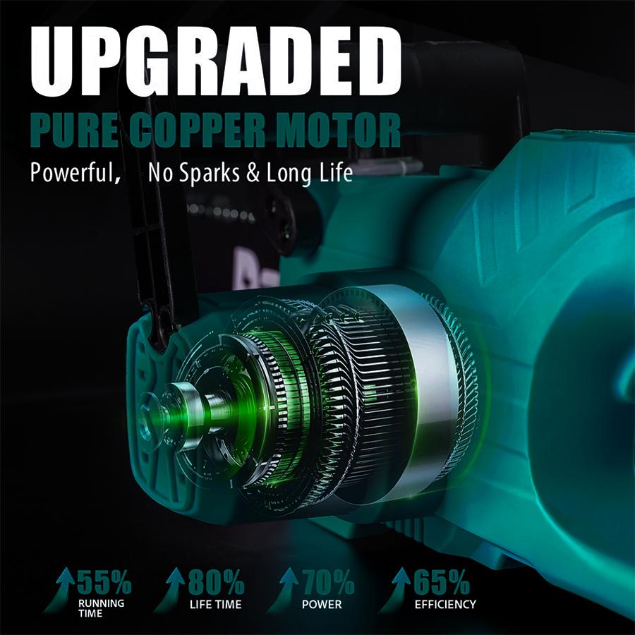 Chainsaw Cordless 12-inch, Electric HandHeld Chain Saw, 12-in Portable Chainsaw Battery Powered Saws for Trees Wood Cutting, 2 * 3.0Ah Battery and Charger Included Chainsaw Cordless 12-inch, Electric HandHeld Chain Saw, 12-in Portable Chainsaw Battery Powered Saws for Trees Wood Cutting, 2 * 3.0Ah Battery and Charger Included