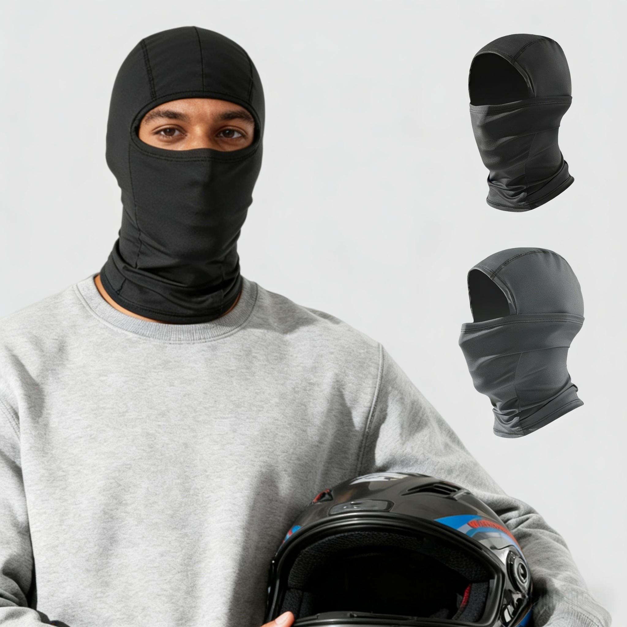 Pure Nylon Spandex Four-Way Stretch Headband, Windproof Full Face Mask, Skiing Daily Use, Tiktok Trendy Influencer Style