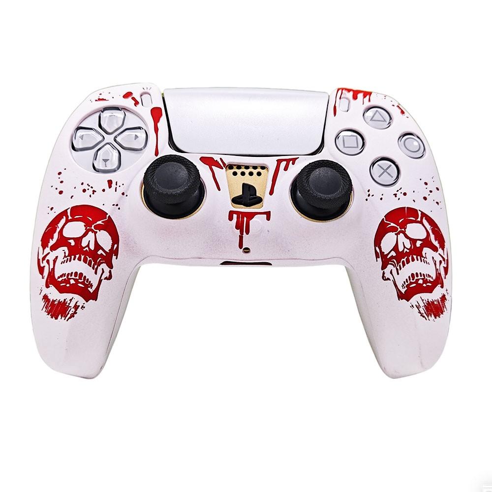 Ps5 Personalized Skull Controller Case, Unique Design Protective Cover for Ps5 Controllers, Durable and Stylish Accessory