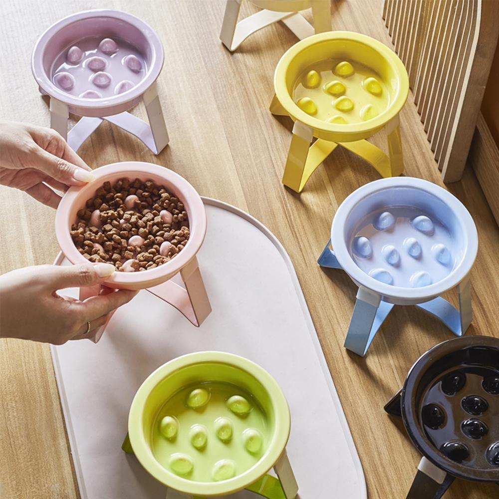 Slow Feed Ceramic Dog Pet Slow Feeder, Cervical Spine Protection, Anti-Choking Cat Bowl, Dog Food Bowl, Cat Food Bowl, Elevated Slow Feeder, Slow Feeder Bowls