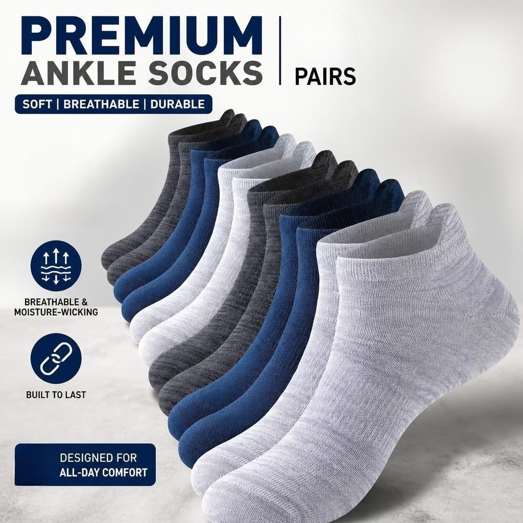 5/10 Pairs Men's Sports Socks, High-performance Running Socks with Arch Support, Men's Training Gym Moisture Absorbing and Breathable Sports Socks, Men's Outdoor Socks, Keep Fit, Black and White