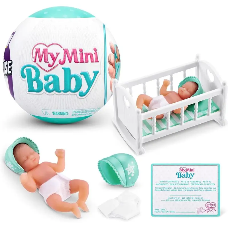 5 Surprise My Mini Baby Series 1, Collectible Mystery Capsule, Toy for Girls, Realistic Miniature Baby, Playset and Accessories
