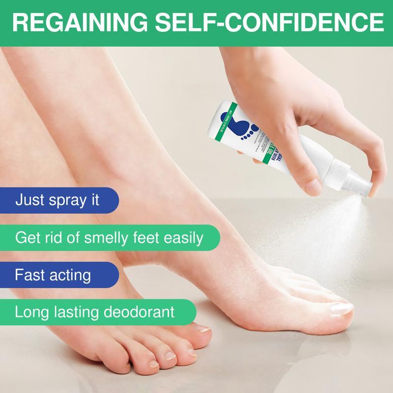 (3PCS)  Foot Spray with Tea Tree Oil - Plantar Moisturizing Deodorant for Odor Control & Dry Feet Care, Natural Foot Sanitizer