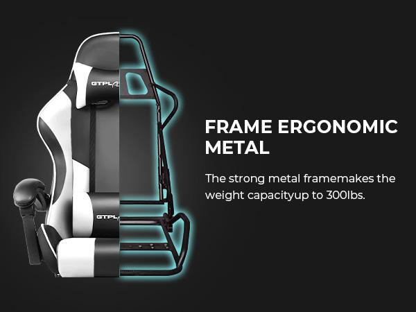 【Ergonomic Massage Chair】 A computer chair with footrest  massage lumbar support, a height-adjustable gaming chair, equipped with a 360° rotatable seat  headrest, suitable for both office  gaming use. Big and Tall