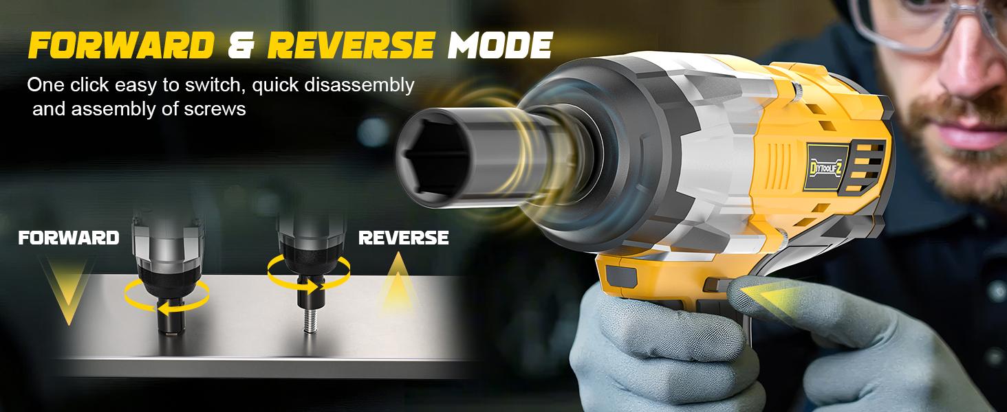 1700Ft-lbs (2300N.m) Cordless Impact Wrench 1/2" Compatible with Dewalt/Milwaukee Battery(No Battery!!),Brushless Impact Gun with 4 Modes & LED Light for CarTruck 1700Ft-lbs (2300N.m) Cordless Impact Wrench 1/2" Compatible with Dewalt/Milwaukee Battery(No Battery!!),Brushless Impact Gun with 4 Modes & LED Light for CarTruck