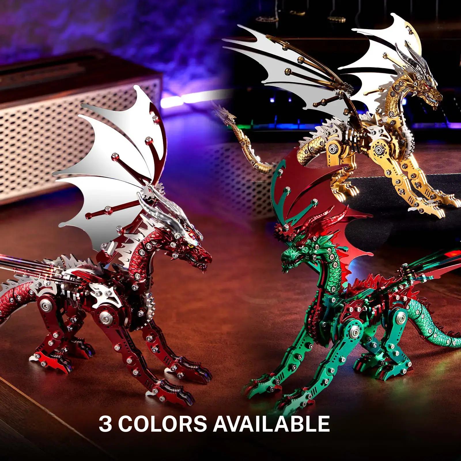 3D Puzzle Metal Model Assembly Kit Fantasy Creature & Mecha Puzzle Steampunk DIY Collectible Desk Decor Gift  Mechanical Masterpiece Stress Relief   novelty items big boy gifts