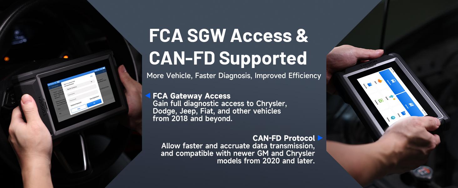 TOPDON AD800BT  V2.0 Bi-Directional Control Full Systems Diagnostic Tool for All Vehicles, Automotive Diagnostic Scanner for Car, 28+ Services, FCA AutoAuth, CANFD