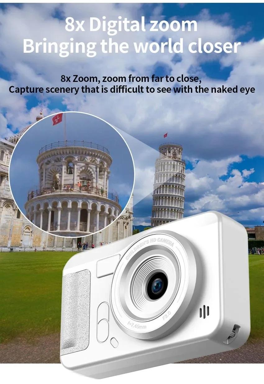 4K Digital Camera 44m Campus Mini, High Definition High Pixel, Small Student Party, Entry Level Portable Card Machine, Travel